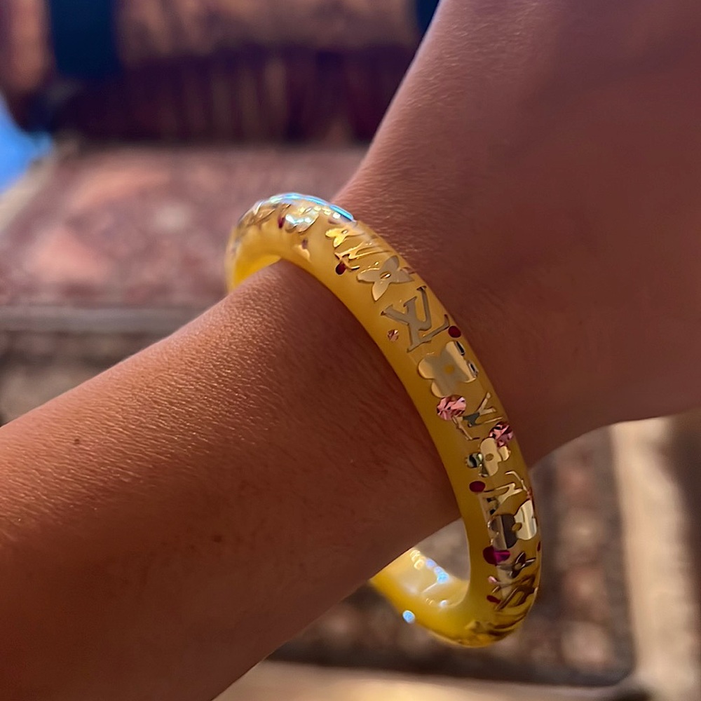 Authentic Louis Vuitton logo bangle
